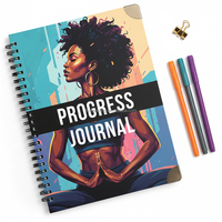 Impression personnalisée Manifestation de pleine conscience motivationnelle Affirmation de gratitude Cahier de soins personnels quotidien Journal de progrès