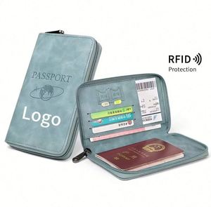 Set de Regalo Empresarial Personalizado con Logotipo, Funda de PU para Pasaporte, Tarjetero con Protección RFID para Eventos Corporativos - Product Image 1