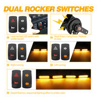 Lampu Sein LED Mobil Sekuensial Warna Amber 12V Pre-Wired untuk Can Am Commander Outlander Defender 2011-2024