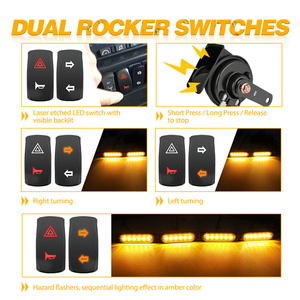 Clignotants LED séquentiels pour voiture, couleur ambre, pré-câblés, 12V, pour Can Am Commander Outlander Defender 2011-2024 - Product Image 5