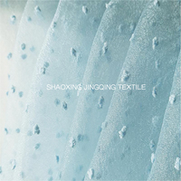 Tissu d'organza jacquard de luxe personnalisé en usine, 100 % polyester, teint en fil, respirant, écologique, pour doublure de vêtement