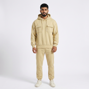 Sweat à capuche unique de 14 oz en mélange lourd avec poches pour hommes vente en gros sur mesure Sweats à capuche en coton épais - Product Image 1