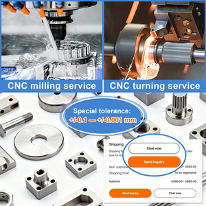 مخصص الدقة الفولاذ المقاوم للصدأ الألومنيوم التيتانيوم CNC بالقطع طحن تحول أجزاء OEM CNC تصنيع الآلات خدمة التصنيع - Product Image 2