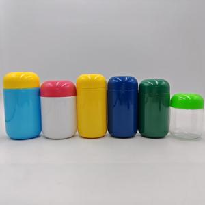 Frascos Cilíndricos de Medicina <span class=keywords><strong>100ml</strong></span>/120ml/150ml/170ml com Tampa Rosqueada, Colarinho de PP, Impressão em Serigrafia Colorida e Acabamento Brilhante em <span class=keywords><strong>PET</strong></span> - Product Image 3