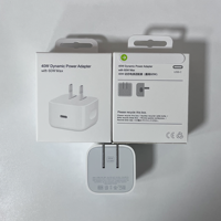 Adaptateur secteur 40W avec charge maximale 60W pour iPhone 17, chargeur 40W pour iPhone, câble Type C pour iPhone 17, 16, 15, 14, 13, 12, 11