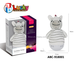 Luckytoys New Baby Toys LED Plush Tumbler Wobble Tummy Time Roly Poly Toy con melodías musicales - Product Image 4