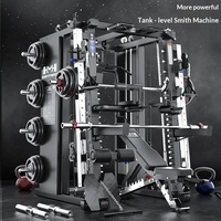 Machine Smith pliable en métal robuste, entraîneur complet, rack à squats, rack à développés, combinaison de gym multifonctionnelle