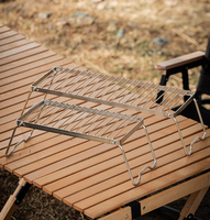 Tête de réchaud en acier inoxydable extensible pour l'extérieur, plateau de cuisson portable, support pliable, grille de barbecue pour la randonnée