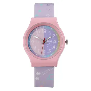 Relógio de quartzo infantil com padrão personalizável, relógio infantil de desenho animado, relógio infantil de desenho animado