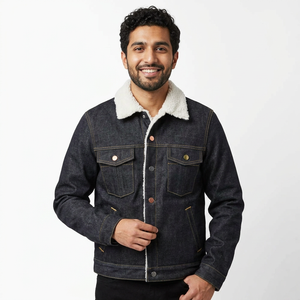 Reliable <b>Men</b> <b>Denim</b> <b>Jackets</b> Wholesale Durable Custom Made Stylish High Quality Wear - Product Image 1