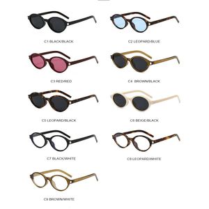 Lunettes de soleil rondes vintage tendance 2025 avec logo personnalisé, protection UV400, petite monture ovale pour femmes - Product Image 6