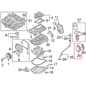 Radiatore Olio Motore 06L117021G / E 06K117021H 06K117021E per VW Tiguan Sharan Areton Touareg Golf <span class=keywords><strong>Audi</strong></span> A3 A5 A6 <span class=keywords><strong>A7</strong></span> TT Q8 2012-2023 - Product Image 5