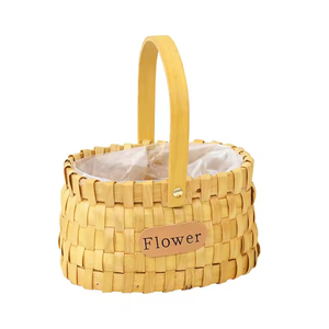 Cesto <span class=keywords><strong>in</strong></span> <span class=keywords><strong>vimini</strong></span> fatto <span class=keywords><strong>a</strong></span> <span class=keywords><strong>mano</strong></span> per la casa, alla moda, da appendere, ecologico, <span class=keywords><strong>in</strong></span> rattan intrecciato, per fiori - Product Image 1