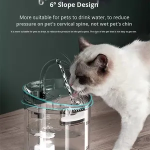 Thông Minh Điện Mèo Uống Đài Phun Nước Rắn Tự Động Pet Nước Dispenser Thân Thiện Với Môi Nhiệt Độ Không đổi Tuần Hoàn Vật Nuôi Bát - Product Image 5