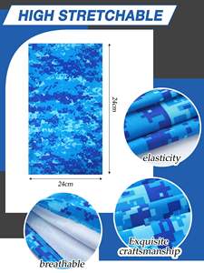 Pañuelo de tubo de Color blanco sólido negro personalizado, máscaras faciales, bufanda múltiple, pañuelo de pesca sin costuras, polaina para el cuello - Product Image 6