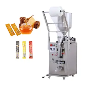 Packaging Sachet Sealing Food Beverage Honey Equipment Ketchup Liquid Filling Mini Heat Vertical Packing jelly making Machine