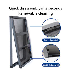 Casa zanzariera scorrevole lucernario in alluminio profilo finestra in poliestere insetto schermo lucernario finestre - Product Image 4