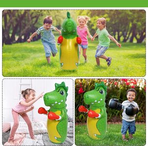 Juguete inflable de dinosaurio para niños, saco de boxeo, juguetes de animales inflables para interiores y exteriores, juegos de fiesta - Product Image 3