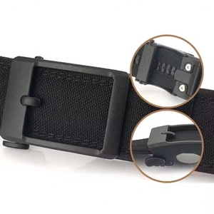 Ceinture tactique ajustable AmpsafeX Zw-714 en cuir et nylon avec boucle auto-agrippante, unisexe, en toile, pour la taille, avec logo personnalisable pour usage quotidien - Product Image 6