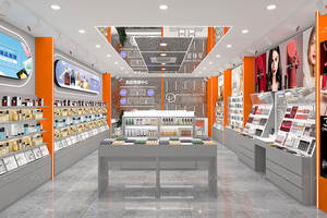 10-YHeS016 vitrine de magasin de cosmétiques gris Galaxy série conception de magasin de parfums pour meubles d'affichage de magasin de soins de la peau - Product Image 5