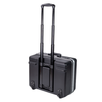 Boîte de rangement à roulettes en ABS avec panneaux de rangement, poignée et chariot – Personnalisable OEM/ODM, résistant à la poussière et à la rouille