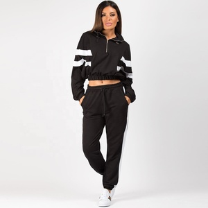 Conjunto Deportivo Personalizado, Transpirable y Ligero, para Correr al Aire Libre, Gimnasio, con Logotipo Personalizado, Ropa de Salón para Mujer, Sudadera y Pantalones Deportivos - Product Image 1