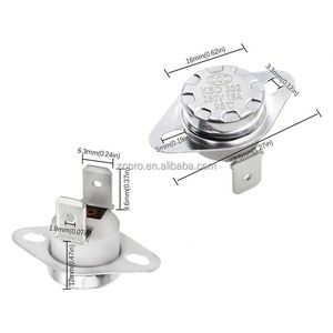 ตัวควบคุมอุณหภูมิ ชนิดปิดปกติ ชนิดเปิดปกติ 40-155 องศา 250V/16A สวิตช์ควบคุมอุณหภูมิเซรามิก KSD302 - Product Image 3