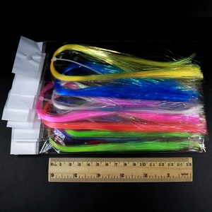 1/50 "UV Ice Wing flashabou Streamer Pike cá hồi bay buộc Chất liệu vàng xanh xanh cam bán buôn bay buộc chất liệu - Product Image 4