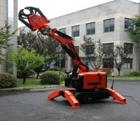 Broyeur de béton GONGMA, robots de démolition Brokk, excavatrices de 2,5 à 4,5 tonnes, ouverture à double cylindre, moteur rotatif à 360°, Q355B NM500