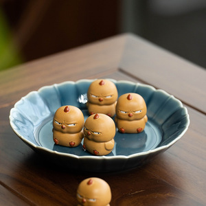 Yixing Zisha Tea <b>Pet</b> Mini Chick Ornament Squinty Eyed Creative Tea Accessory Cute Decor For Tea Set - Product Image 3