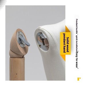 Maniquí <span class=keywords><strong>de</strong></span> Alta Gama para <span class=keywords><strong>Ropa</strong></span> <span class=keywords><strong>de</strong></span> <span class=keywords><strong>Mujer</strong></span>, Maniquí <span class=keywords><strong>de</strong></span> Cuerpo Entero <span class=keywords><strong>con</strong></span> Hombros Planos, Tipo Colgante, para Exhibición en Escaparates - Product Image 3