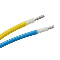 Câble isolé flexible en silicone et fibre de verre avec conducteur en cuivre haute température, homologué 200°C, indice de protection IP67