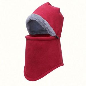 Cagoule unisexe en polaire thermique chaude et douce, ajustable, pour sports d'hiver en extérieur, masque intégral - Product Image 1