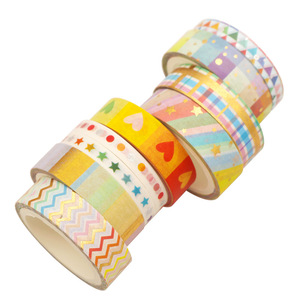 เทปวาชิ 27 ม้วน ลายสายรุ้ง DIY สำหรับตกแต่งสมุดบันทึก อุปกรณ์งานฝีมือ - Product Image 4