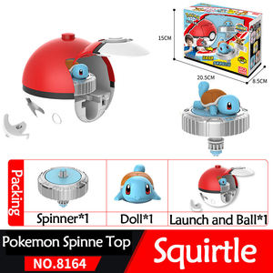 Venta caliente Pokemoned Spinning Fantasy <span class=keywords><strong>Pika</strong></span> Chu PVC Figura de acción y juego de disco de batalla giratorio para niños - Product Image 6