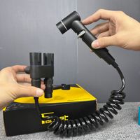 Pistolet pulvérisateur haute pression en acier inoxydable 304, fonction un entrée deux sorties, pour toilettes et bidets, accès facile, pression intégrée 1 MPa