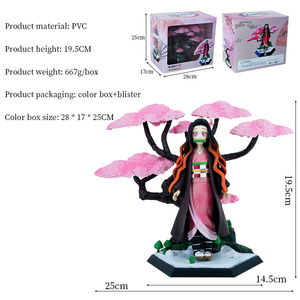 Figuras de PVC de Anime Demon Slayer al por Mayor, 4 Estilos, Kamado Nezuko, Tanjiro, Kochou <span class=keywords><strong>Shinobu</strong></span>, 19.5 cm, Figuras de Acción Decorativas, Regalos - Product Image 4