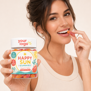 Extracto de Azafrán, Colecalciferol, Fórmula Masticable para el Bienestar Diario, OEM ODM, Empaque Personalizado, Bajo MOQ, Gomitas con Sabor a Naranja - Product Image 3