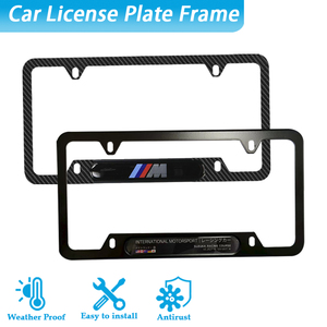 Placa de Matrícula Metálica Resistente a la Intemperie y al Óxido, con Logotipo Impreso en Molde Existente, Tamaños Estándar de EE. UU., con Adhesivos en Forma de Domo - Product Image 1