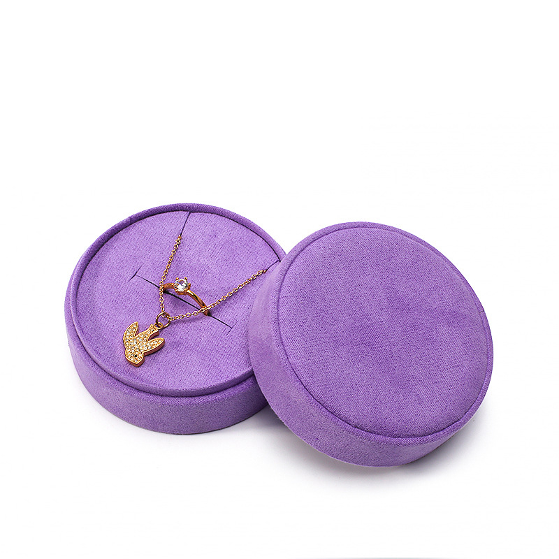 Caja violeta claro (8*8*4,5 cm)