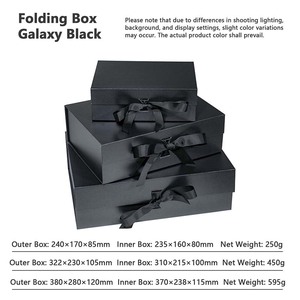Boîte pliante en gros pour petites séries, coffret cadeau rose avec aimant et poignée, emballage cadeau vide pliable - Product Image 5
