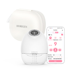 Vente en gros HORIGEN APP control <span class=keywords><strong>tire</strong></span>-<span class=keywords><strong>lait</strong></span> portable électrique mains libres enregistrement du volume de <span class=keywords><strong>lait</strong></span> silencieux avec sac de rangement - Product Image 1