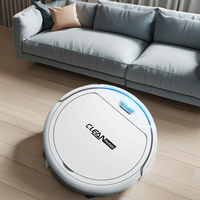 RSC-Robot penyedot debu listrik Mini, pembersih debu rumah pintar kustom dengan sumber daya baterai USB hadiah penggunaan rumah tangga