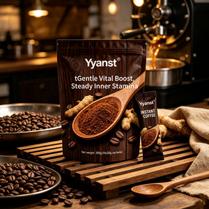 Café Instantáneo Herbal de Ginseng 20g*10 Sobres, Bolsa Reutilizable con Diseño de Madera, Herbal Suave, Nutritivo, Alivio Diario de la Fatiga, Bienestar - Product Image 5