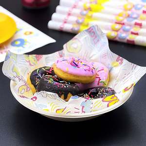 Custom Food Grade Printed Donuts Takeaway Baking Paper Cake Snack Waffle Bakery Fried <b>Chicken</b> Food Greaseproof Wrapping Paper - Product Image 3