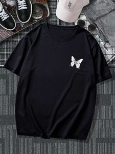 T-shirt graphique à manches courtes, idéal pour le style streetwear estival. Les commandes personnalisées sont disponibles directement de l'usine F10. - Product Image 4