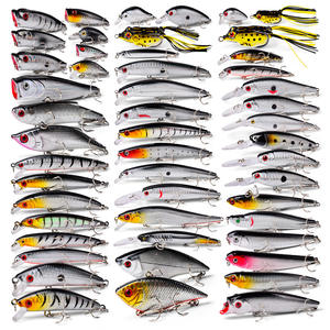 Luya 50PC Bionic <span class=keywords><strong>Bait</strong></span> Suit Mixed Soft Hard <span class=keywords><strong>Bait</strong></span> Set pour Bass Fishing Thunder Frog <span class=keywords><strong>Big</strong></span> Cock Suit PVC Plastic Bottom TMTZ057 - Product Image 6