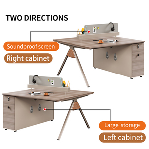 Hiện đại Modular bảng Bàn di chuyển Modular văn phòng bàn máy tính phân vùng tủ văn phòng bàn làm việc văn phòng đồ nội thất - Product Image 5