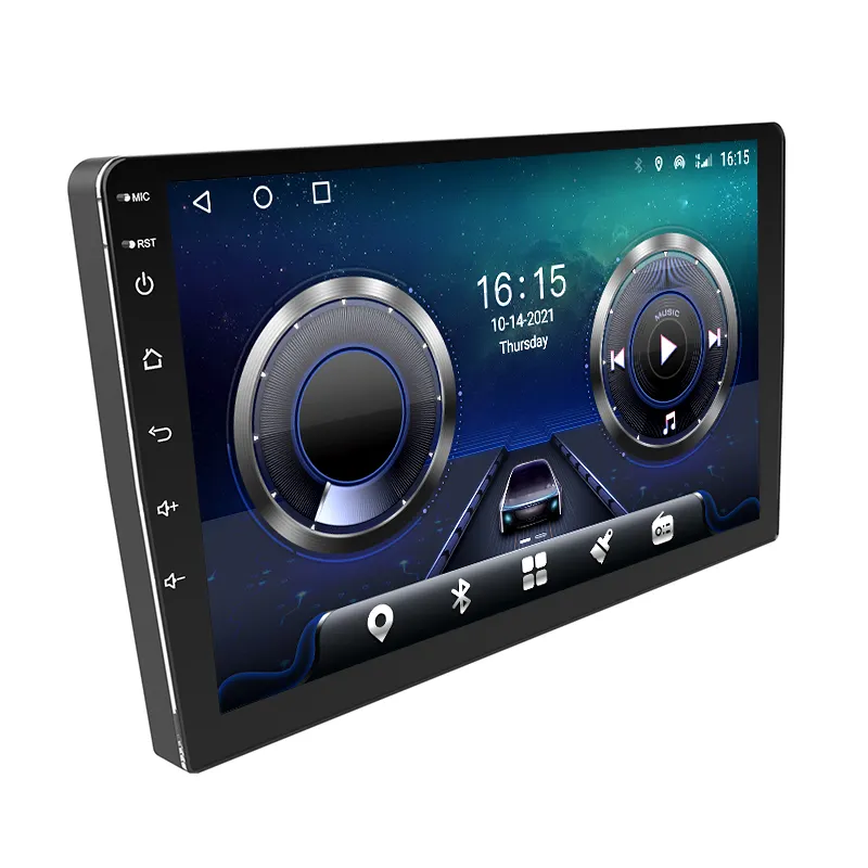 Autoradio avec écran de 7 pouces sous Android, lecteur multimédia, DVD, vidéo, avec caméra de recul, Navigation GPS, cartes, stéréo, 2 DIN