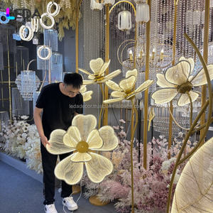 LEDA Factory Direct LED <b>Light</b> for Wedding Aisle Warm Yellow and White <b>Flower</b> Aisle <b>Light</b> for Wedding Events - Product Image 3